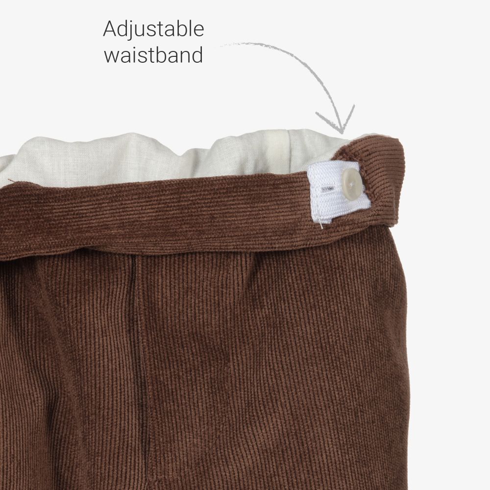 Paloma de la O-Boys Brown & Yellow Shorts Set | Childrensalon Outlet