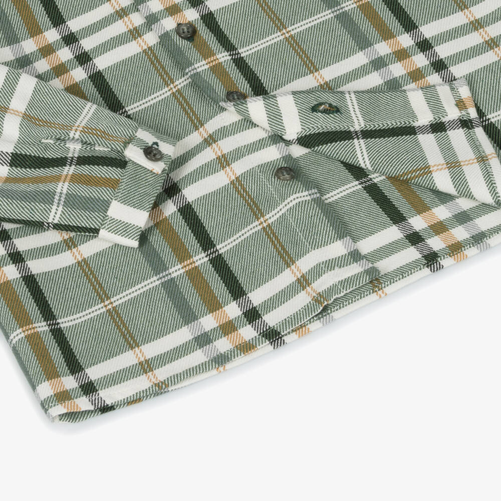 Paloma de la O-Boys Checked Shirt & Velvet Shorts | Childrensalon Outlet