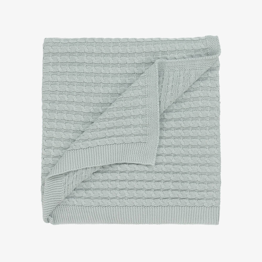 Paloma de la O-Boys Cozy Grey Knit Wrap | Childrensalon Outlet