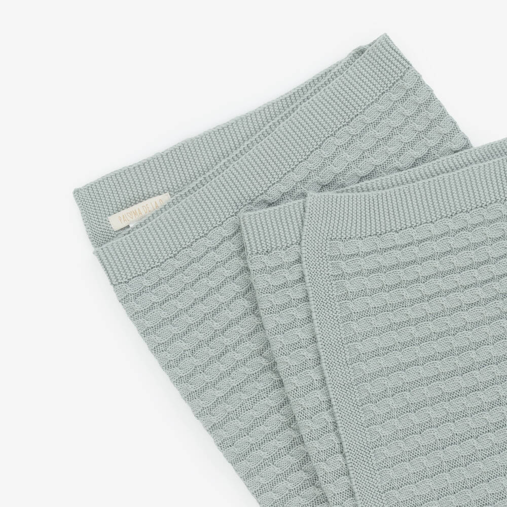 Paloma de la O-Boys Cozy Grey Knit Wrap | Childrensalon Outlet