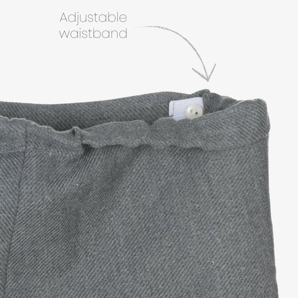 Paloma de la O-Boys Grey & Blue Shorts Ensemble | Childrensalon Outlet