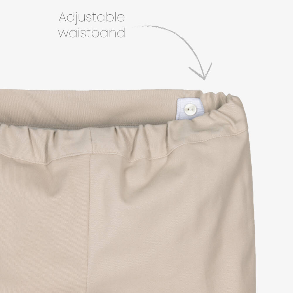 Paloma de la O-طقم أولاد بلوزة عاجية وشورت بيج | Childrensalon Outlet