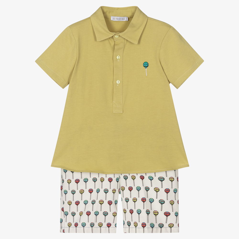 Paloma de la O - Boys Lollipop Shorts Set | Childrensalon