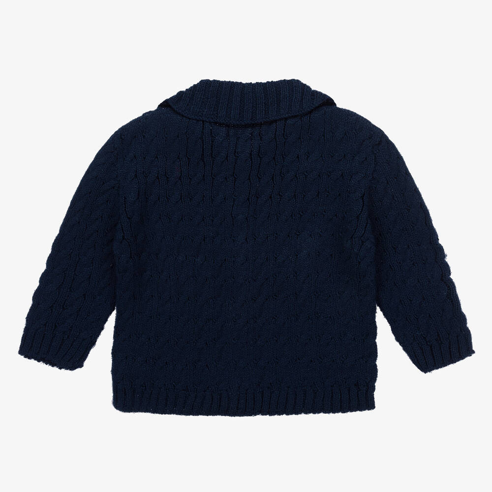 بالوما دي لا أو-كارديغان أكريليك محبوك لون كحلي للأولاد | Childrensalon Outlet