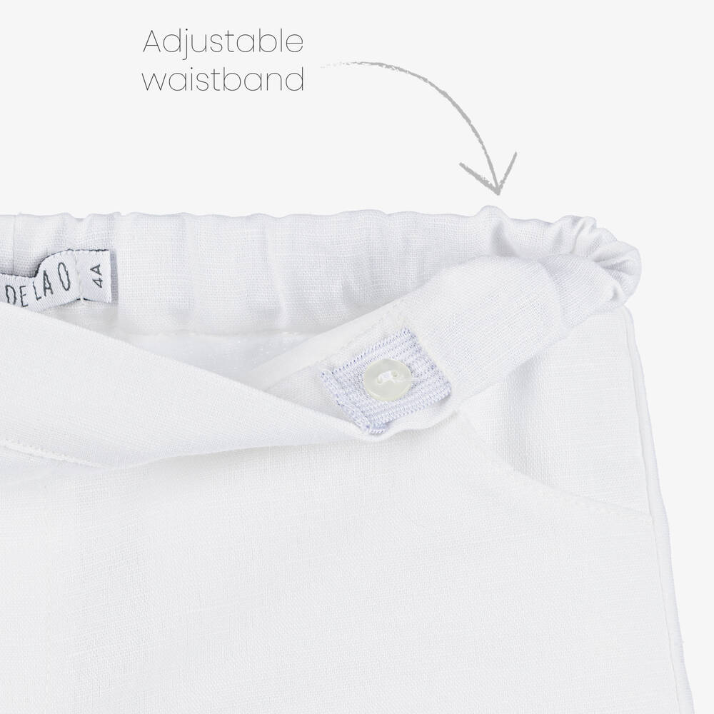 Paloma de la O-Boys Red Striped Cotton Shorts Set | Childrensalon Outlet