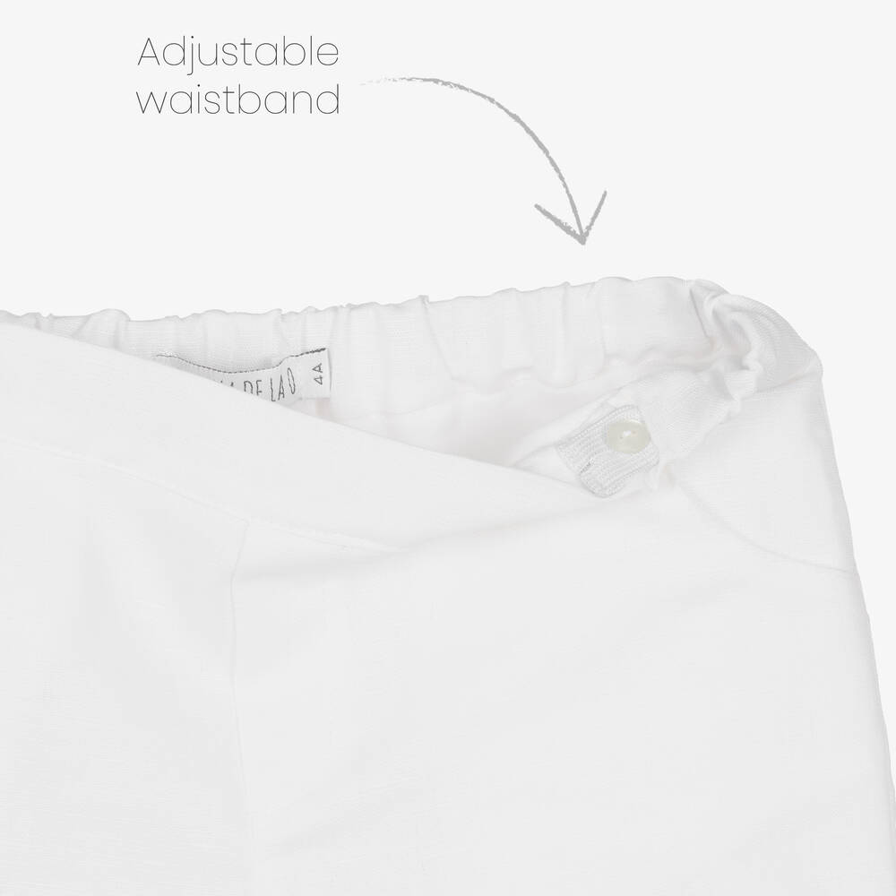 Paloma de la O-طقم شورت قطن مقلم لون أخضر وأبيض للأولاد | Childrensalon Outlet