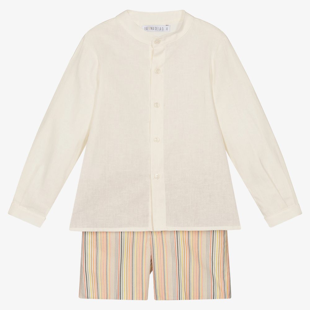 Paloma de la O - Ens. chemise et short Garçon | Childrensalon