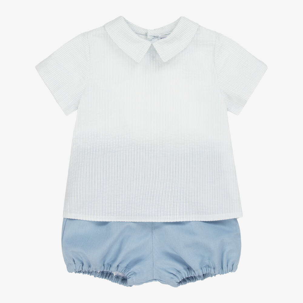 Paloma de la O-Boys Sky Stripe Shorts Ensemble | Childrensalon Outlet