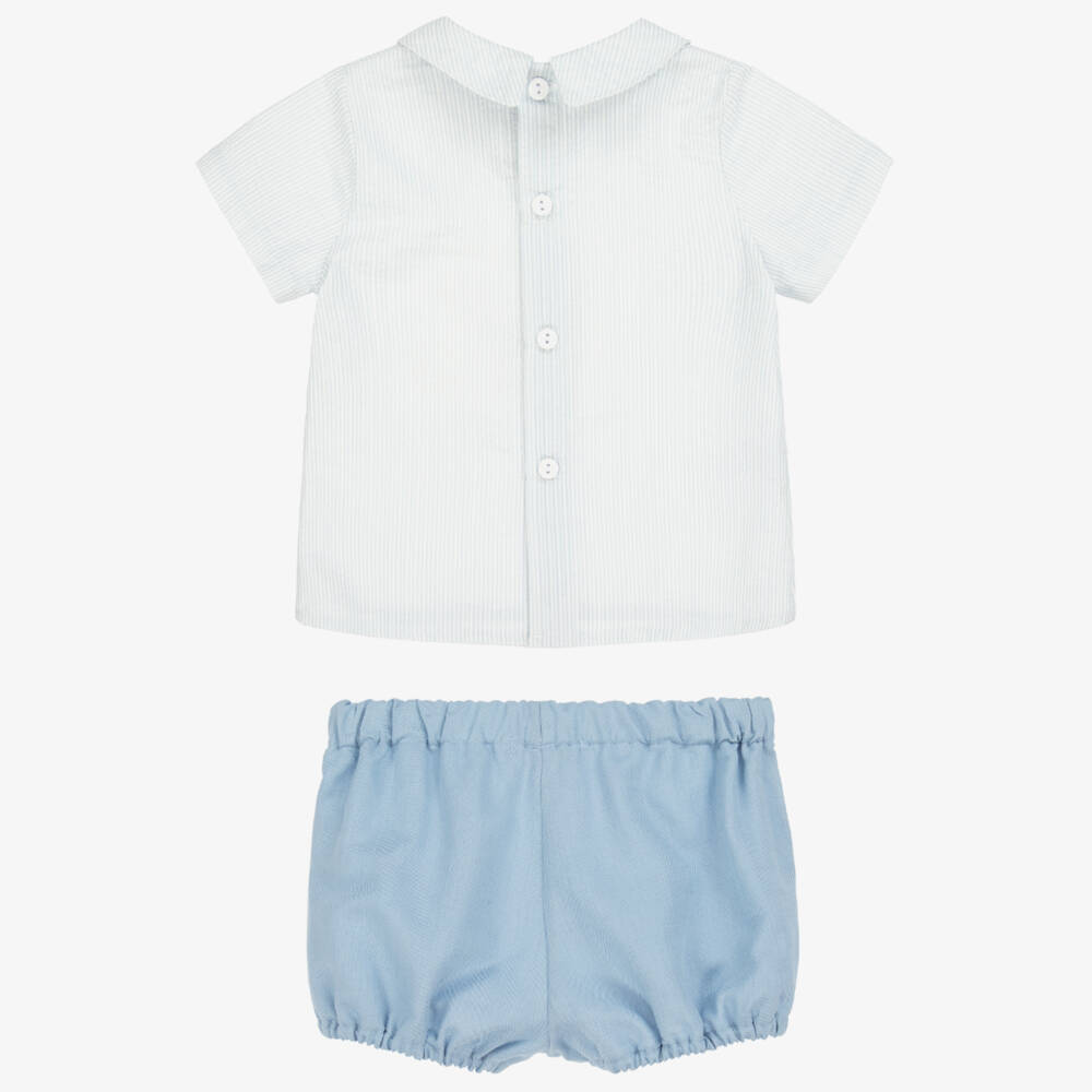 Paloma de la O-Boys Sky Stripe Shorts Ensemble | Childrensalon Outlet