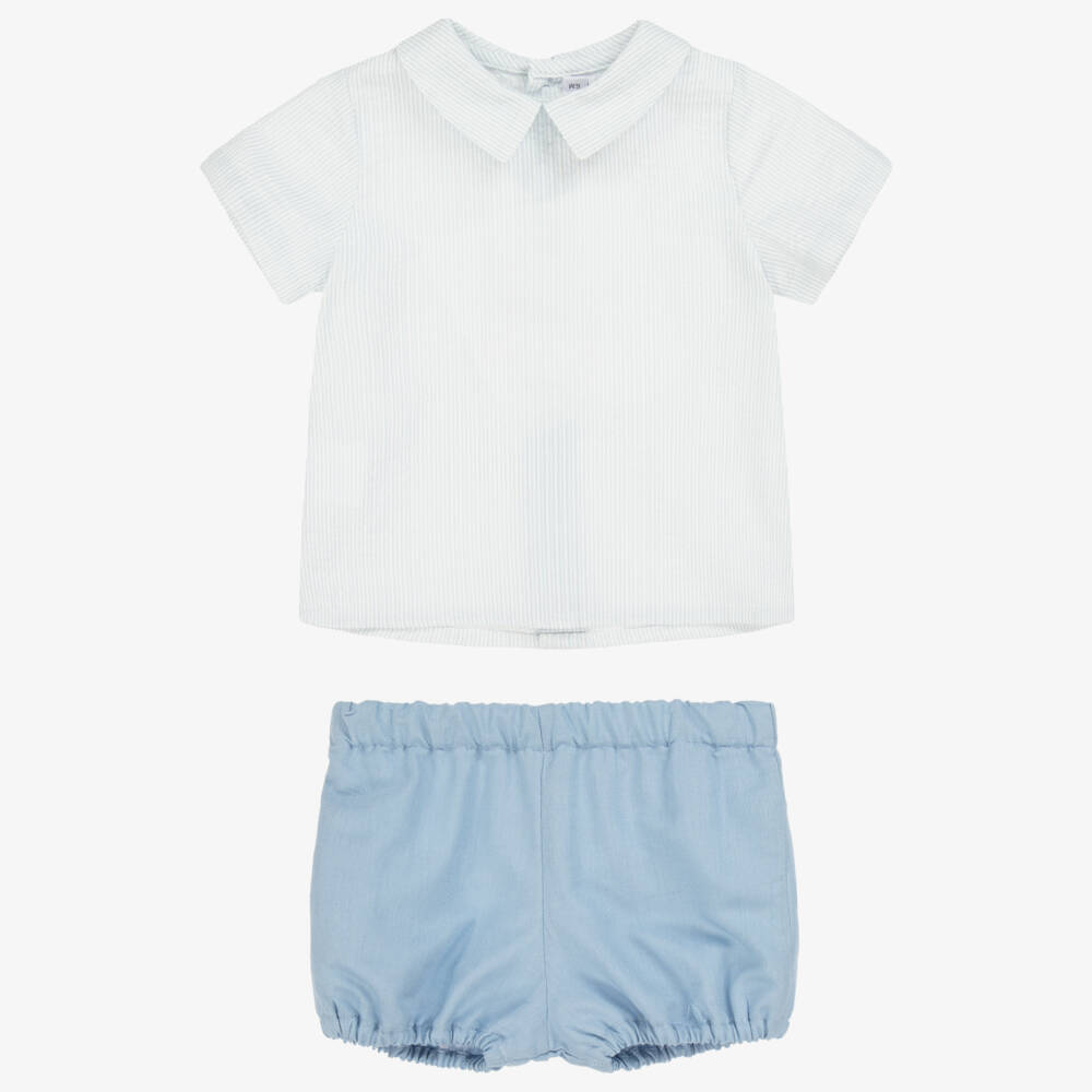 Paloma de la O-Boys Sky Stripe Shorts Ensemble | Childrensalon Outlet