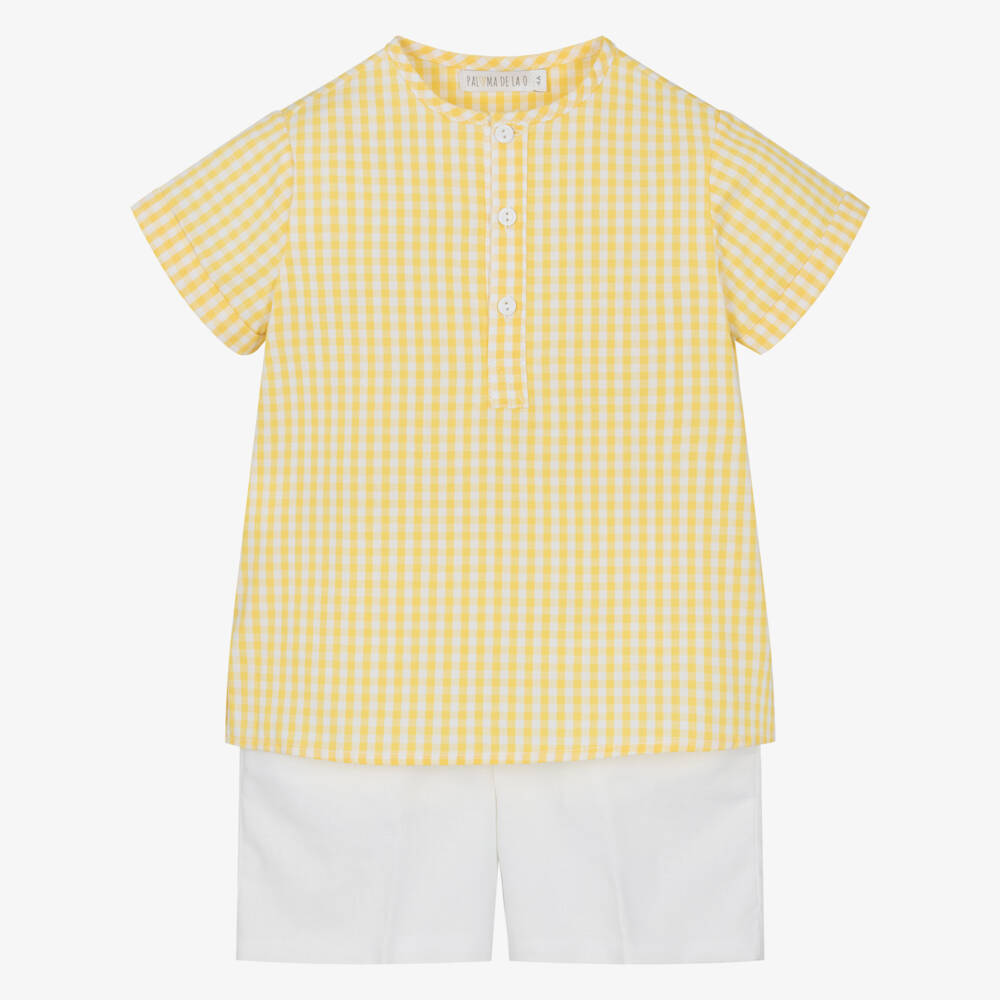Paloma de la O-Комплект из льна и хлопка для мальчиков Солнечный | Childrensalon Outlet