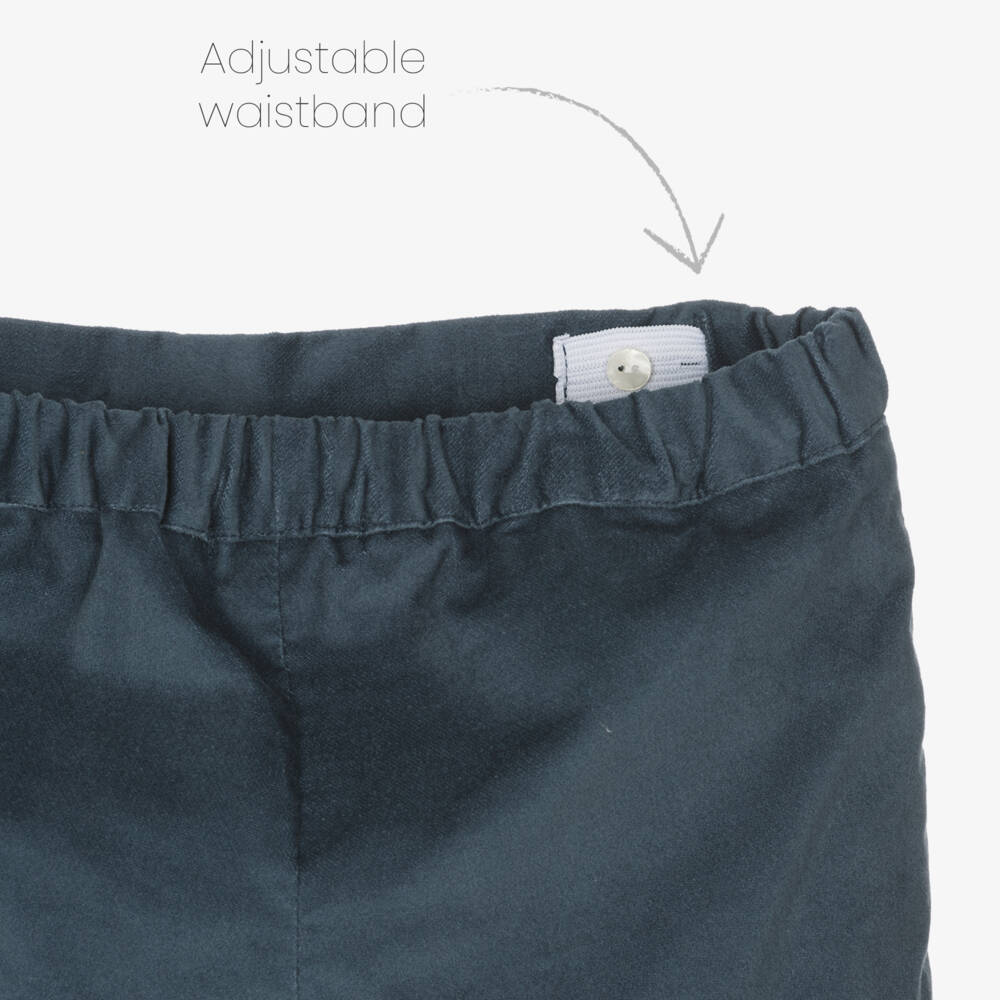 Paloma de la O-Boys Velvet Shorts and Knit Set | Childrensalon Outlet