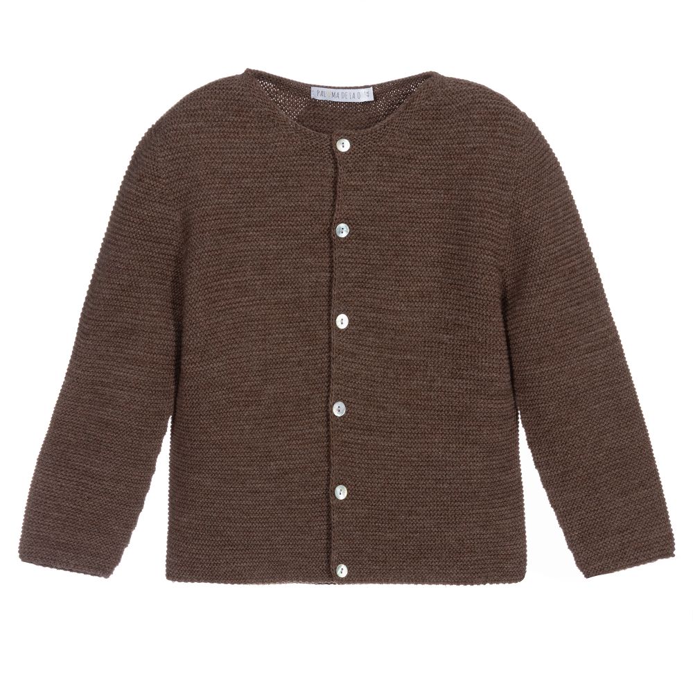 Paloma de la O - Brauner Strickcardigan | Childrensalon