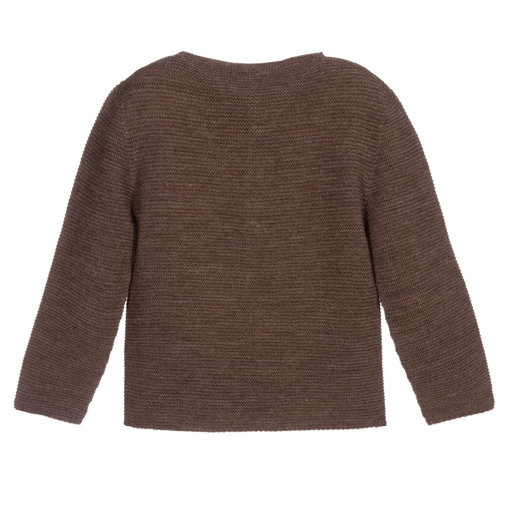 بالوما دي لا أو-كارديغان أكريليك محبوك لون بنّي | Childrensalon Outlet