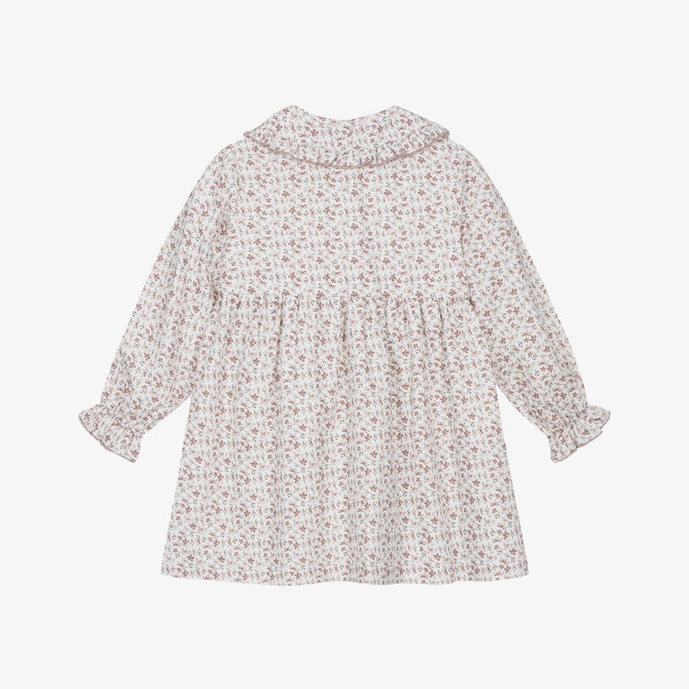Paloma de la O-Exclusive Pink Floral Dress | Childrensalon Outlet