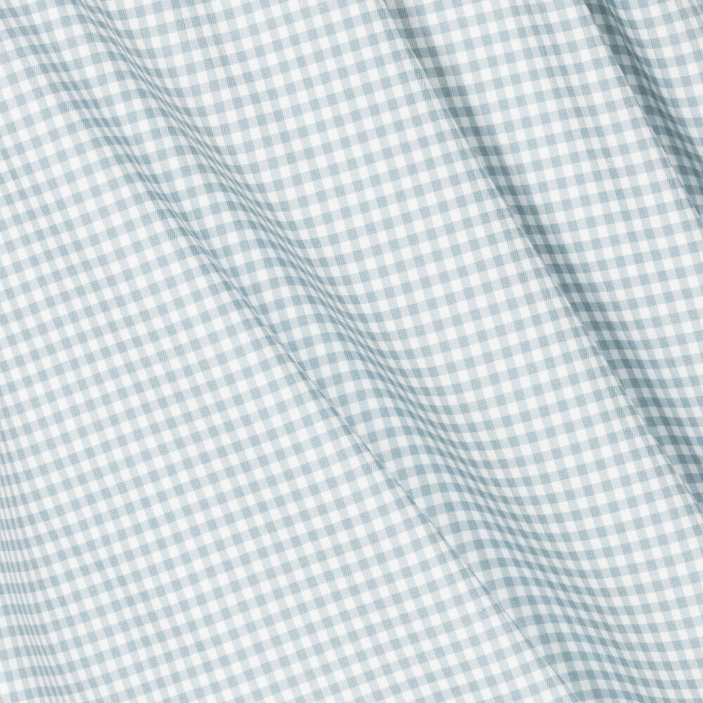 Paloma de la O Girls Blue Gingham Check Cotton Dress Childrensalon