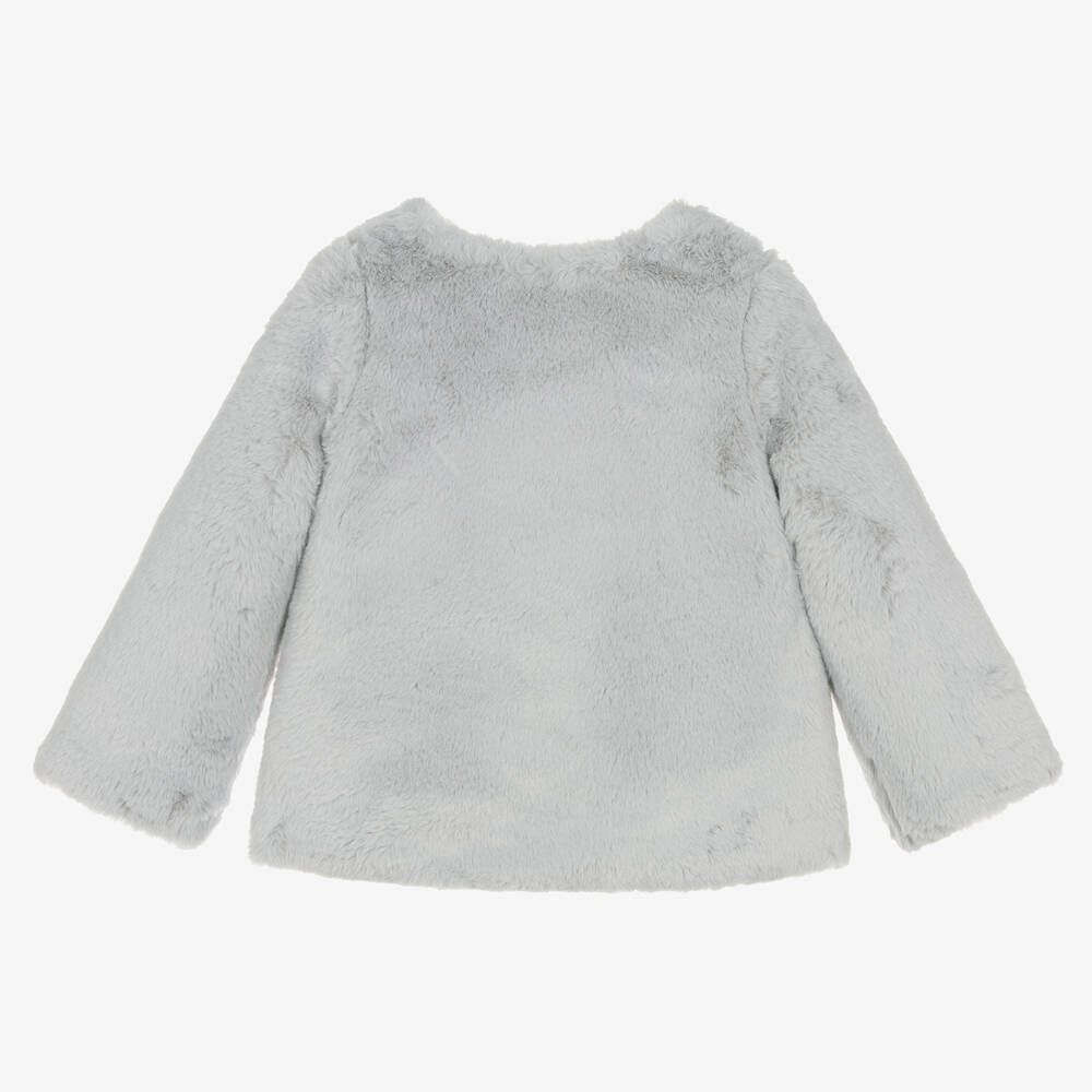 Paloma de la O-Серая куртка из искусственного меха | Childrensalon Outlet