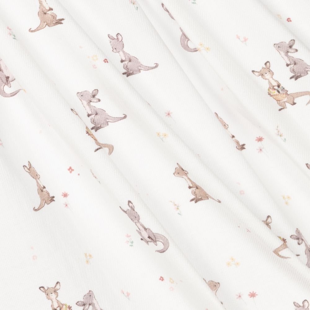 Paloma de la O-Girls Ivory Kangaroo Dress  | Childrensalon Outlet