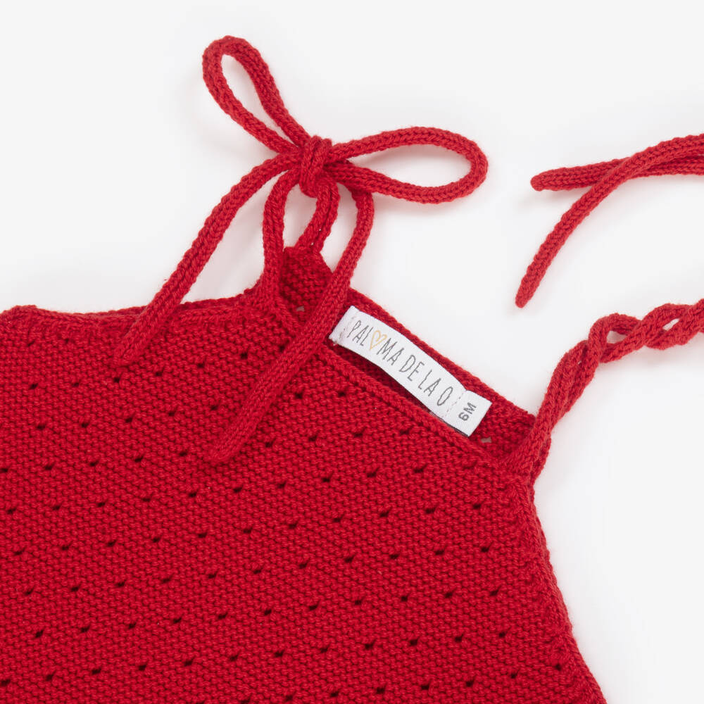 Paloma de la O-Girls Ladybird Romper Ensemble - Red Delight | Childrensalon Outlet