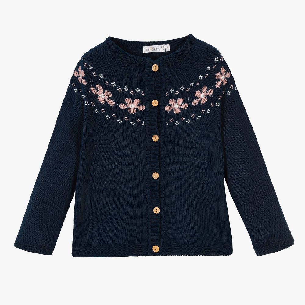 Paloma de la O - Navyblaue Strickjacke (M) | Childrensalon