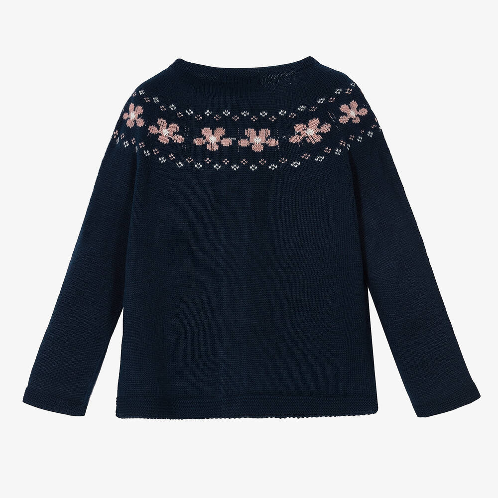 Paloma de la O-Синий кардиган для девочек | Childrensalon Outlet