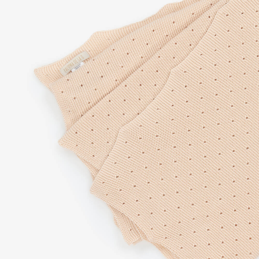 Paloma de la O-Girls Organic Pink Knit Wrap | Childrensalon Outlet