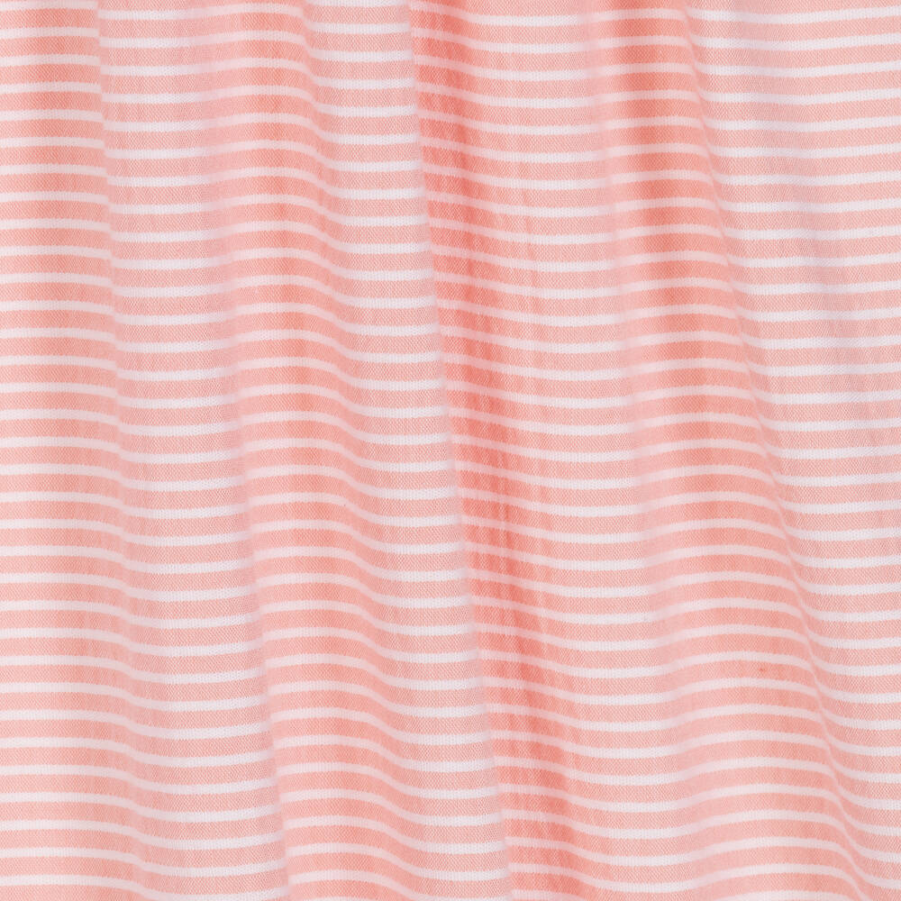 Paloma de la O-Girls Pink Cotton Striped Dress | Childrensalon Outlet