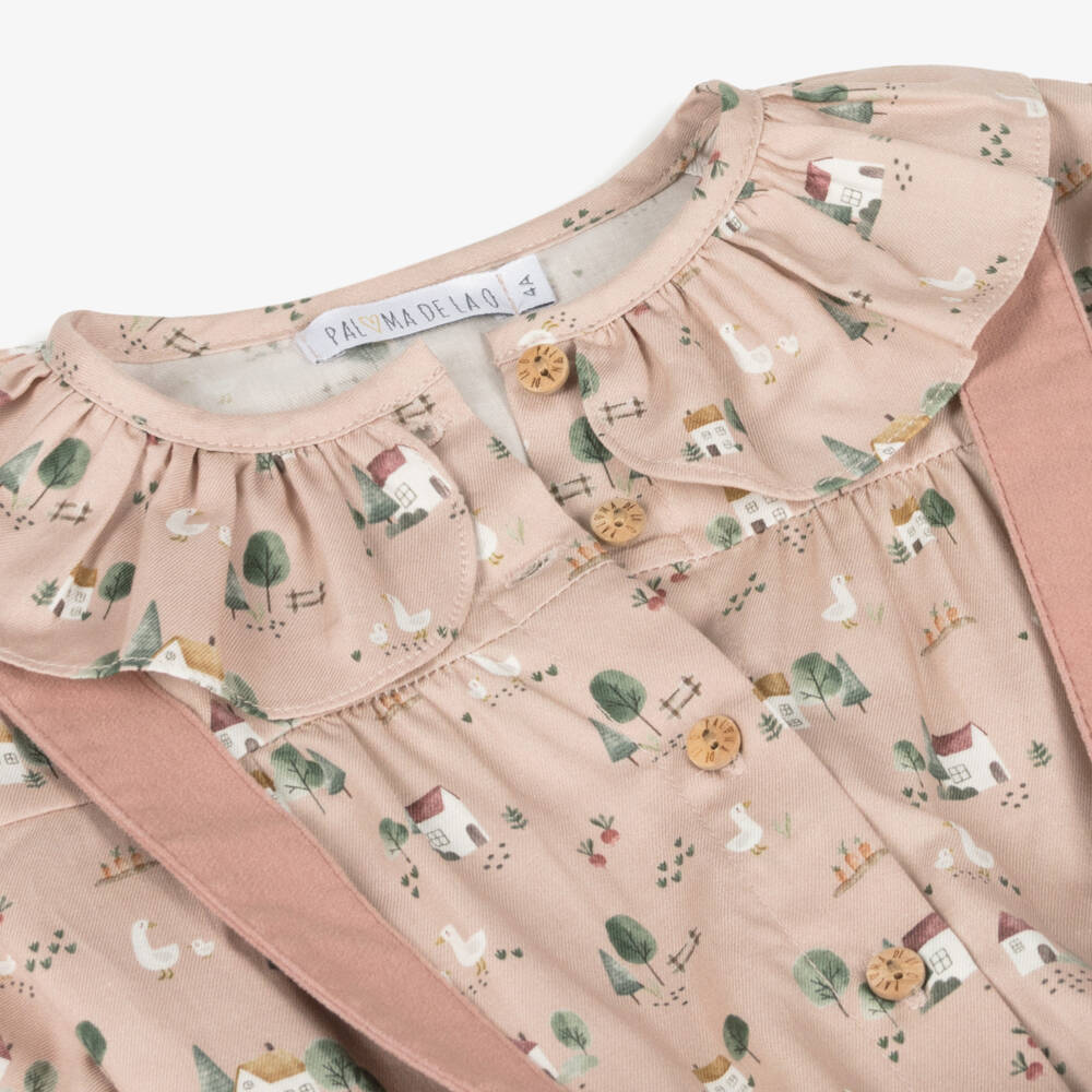 Paloma de la O-Girls Velvet Skirt and Blouse Set | Childrensalon Outlet