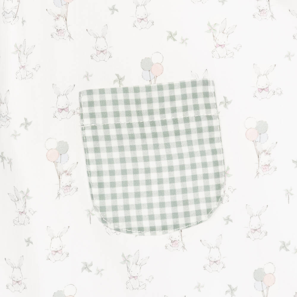 بالوما دي لا أو-فستان قطن لون أبيض للمولودات | Childrensalon Outlet