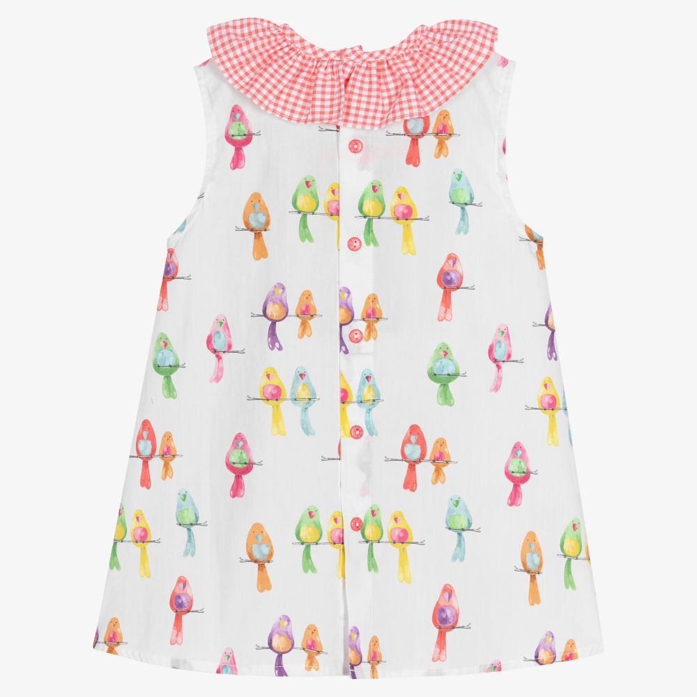 Paloma de la O-Girls White & Red Dress Set | Childrensalon Outlet