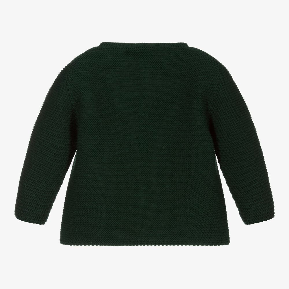 Paloma de la O-Green Knit Cardigan  | Childrensalon Outlet