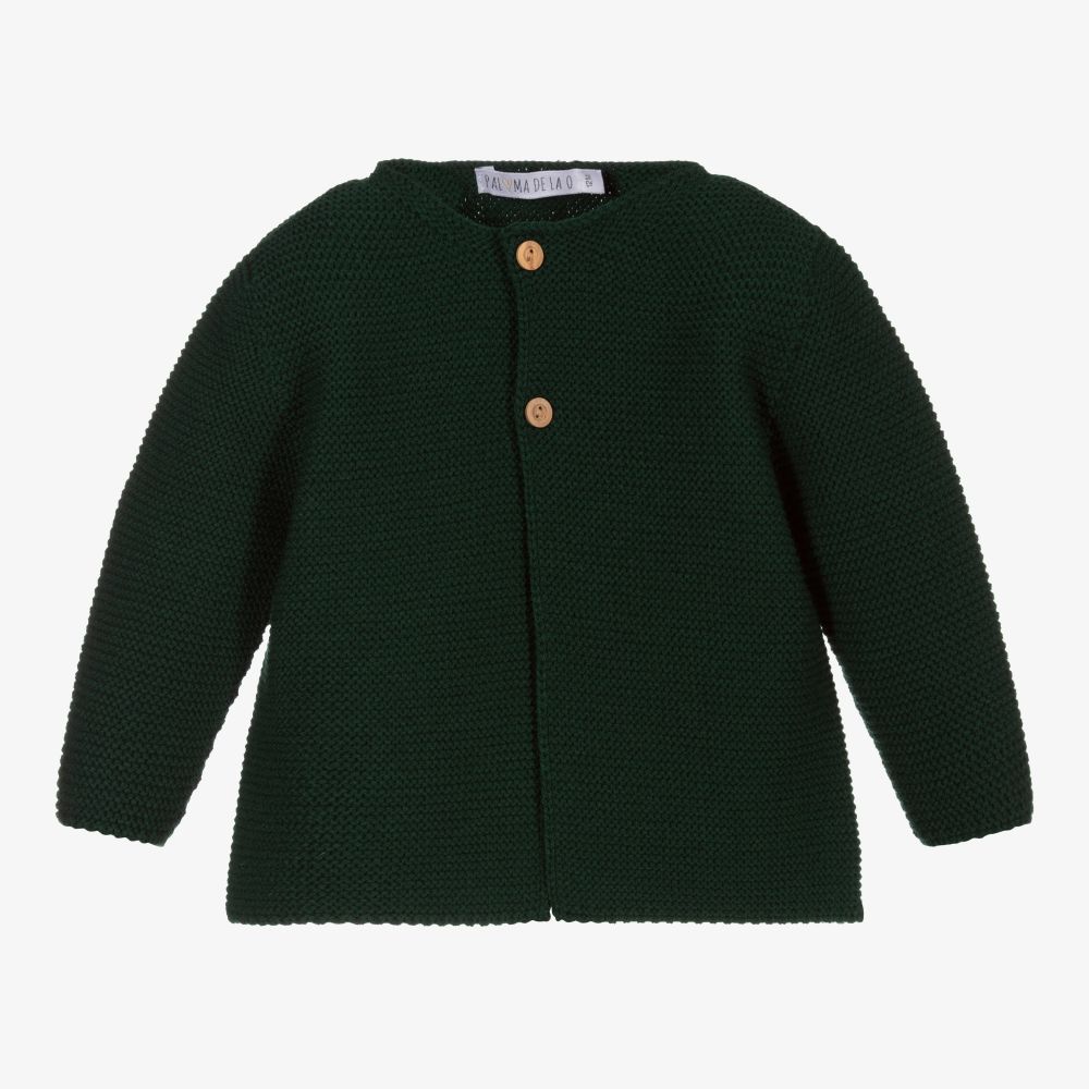 Paloma de la O - Grüne Strickjacke  | Childrensalon