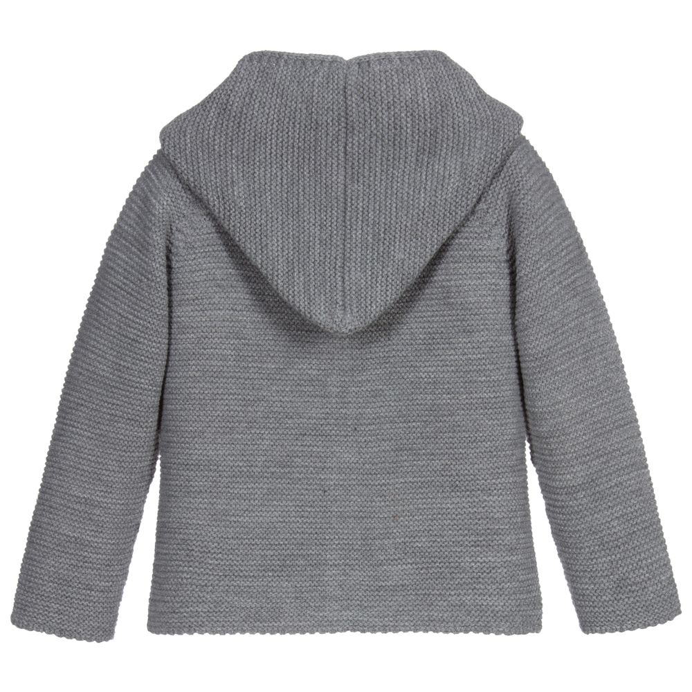 Paloma de la O-Grey Knitted Jacket | Childrensalon Outlet