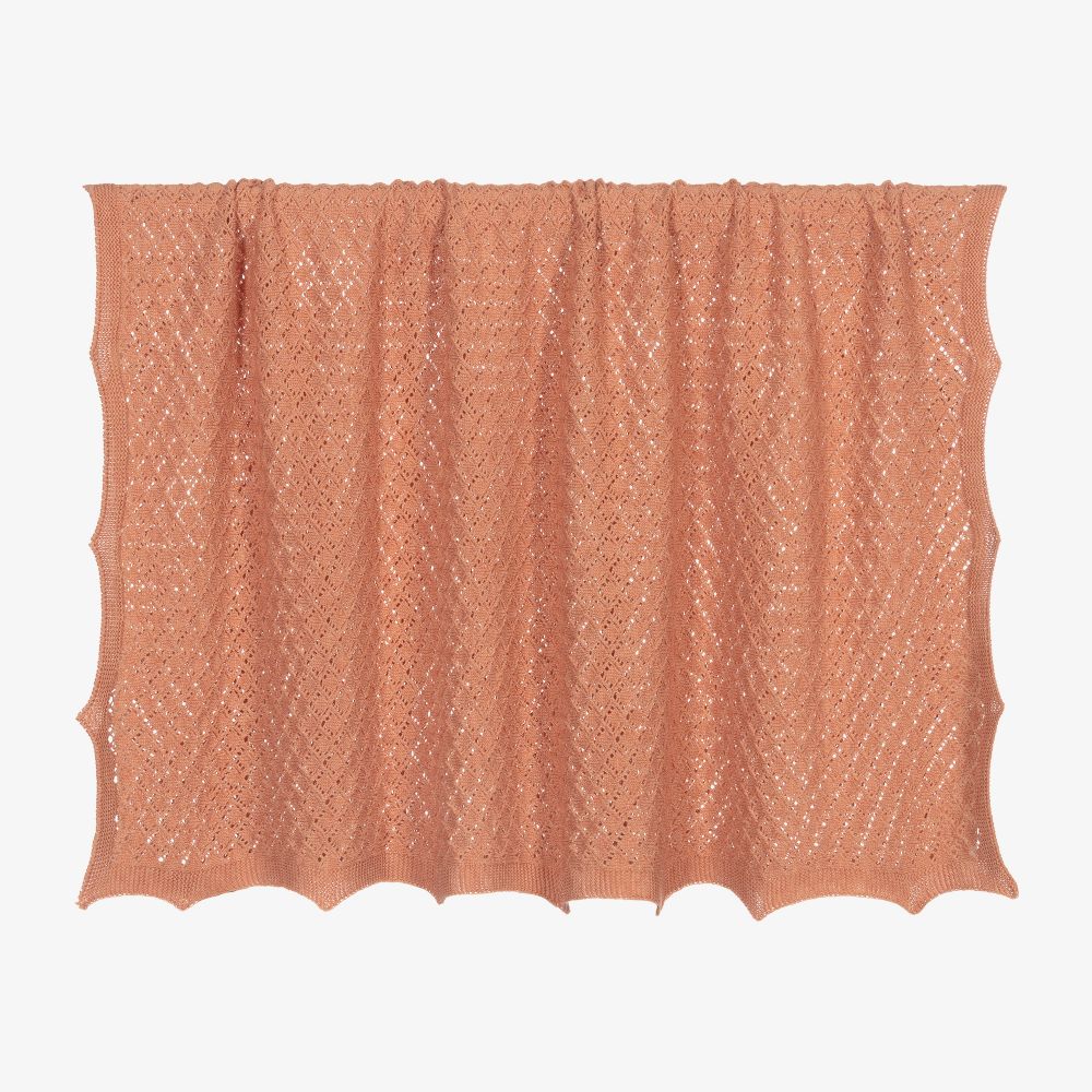 Paloma de la O - Розовое трикотажное одеяло (93см) | Childrensalon