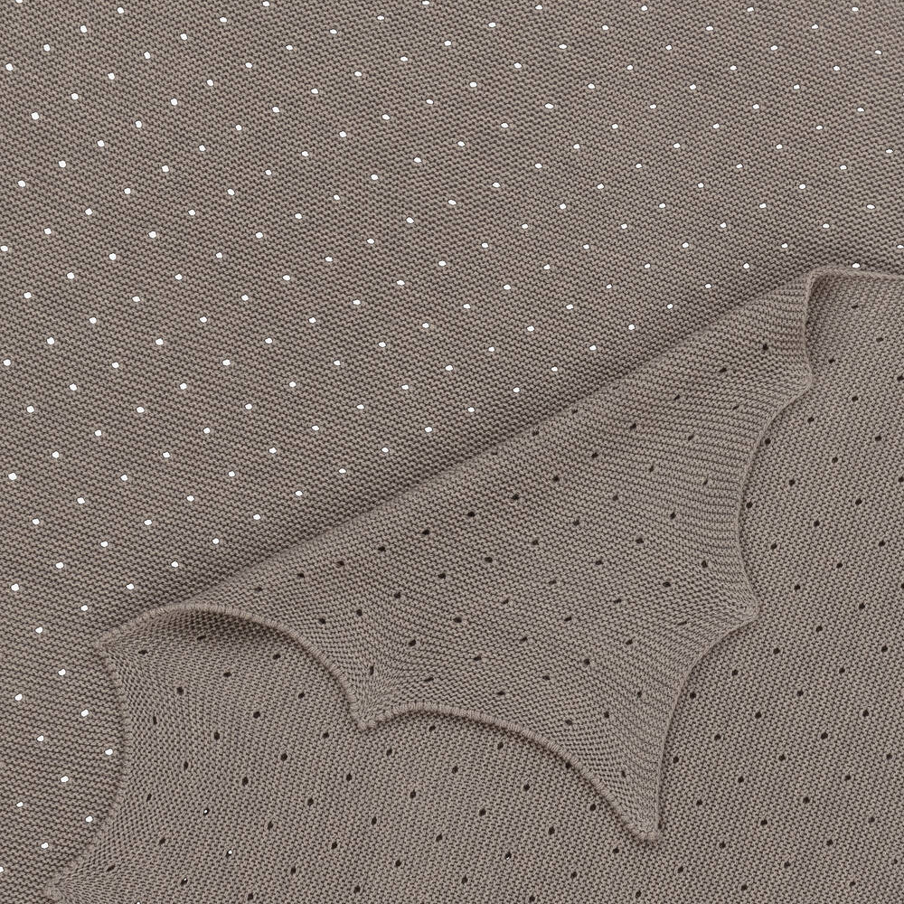 Paloma de la O-بطانية مزيج أكريليك محبوك لون بني (87 سم) | Childrensalon Outlet