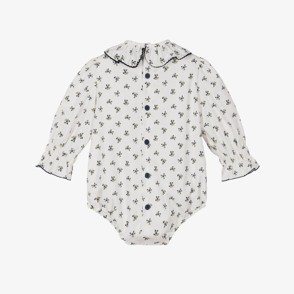 Paloma de la O-White Floral Print Shortie | Childrensalon Outlet