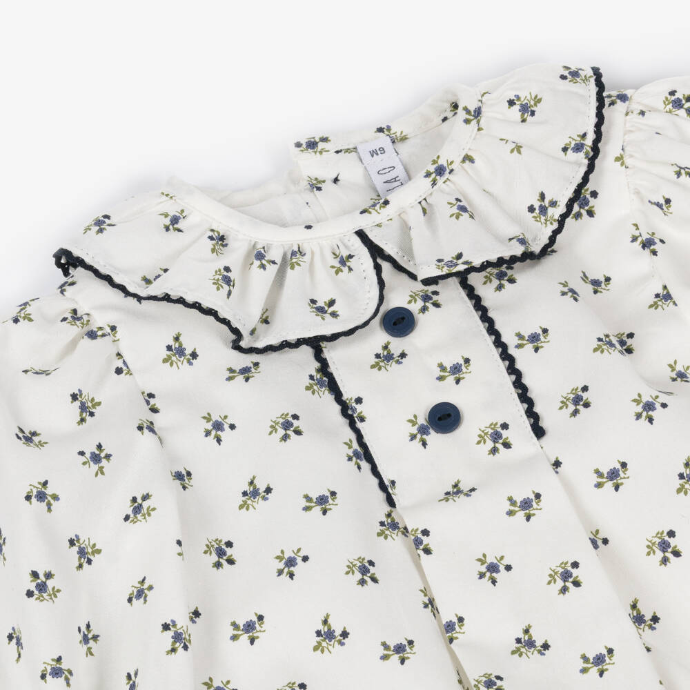 Paloma de la O-White Floral Print Shortie | Childrensalon Outlet