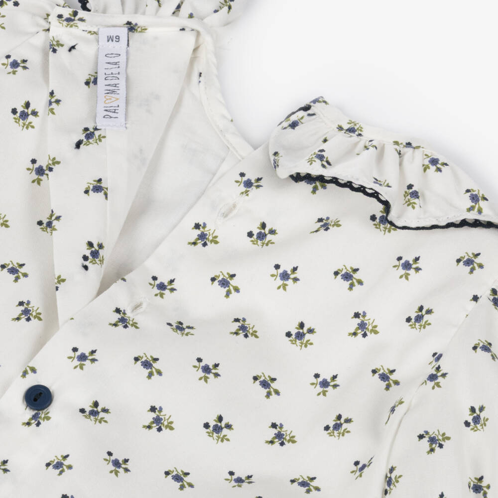 Paloma de la O-White Floral Print Shortie | Childrensalon Outlet