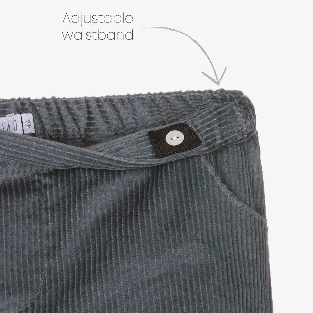 Paloma de la O-طقم شورت قطن كاروهات لون أصفر وأزرق للأولاد | Childrensalon Outlet