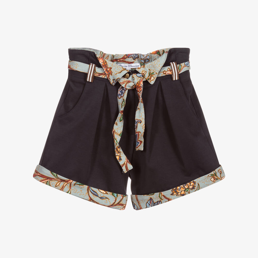 Pan Con Chocolate-Blue Milano Jersey Shorts | Childrensalon Outlet