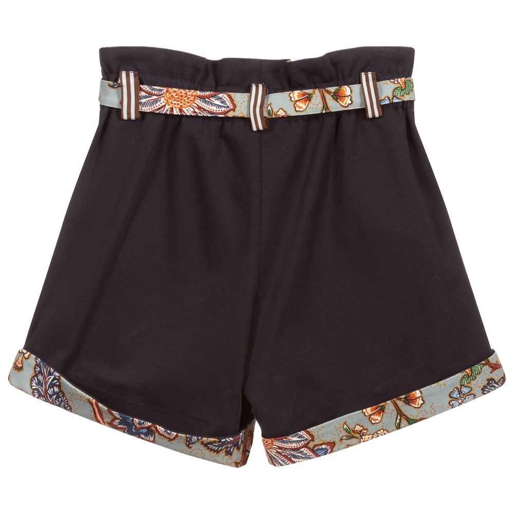 Pan Con Chocolate-Blue Milano Jersey Shorts | Childrensalon Outlet