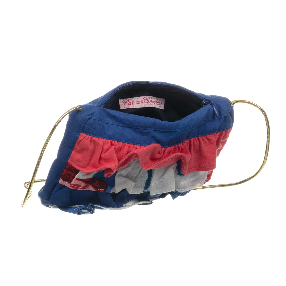 Pan Con Chocolate-Blue Shoulder Bag (20cm) | Childrensalon Outlet
