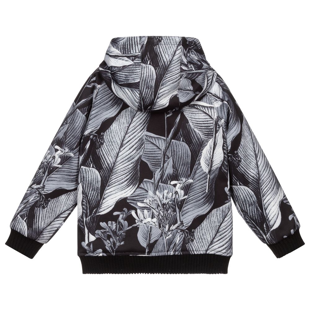 Pan Con Chocolate-Boys Black & Grey Zip-Up Top | Childrensalon Outlet