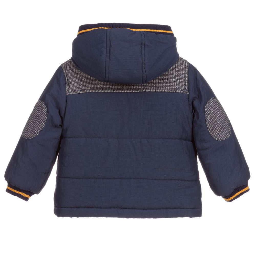 Pan Con Chocolate-Boys Blue Padded Jacket | Childrensalon Outlet