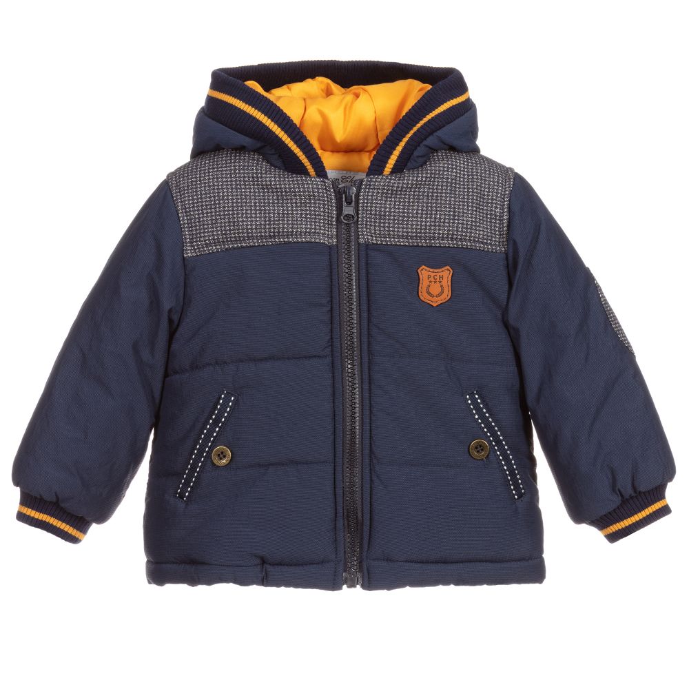 Pan Con Chocolate - Boys Blue Padded Jacket | Childrensalon