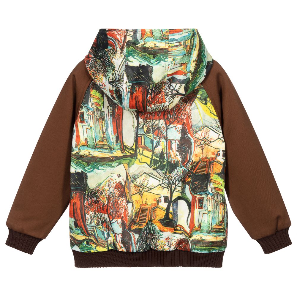 Pan Con Chocolate-Boys Brown Zip-Up Top | Childrensalon Outlet