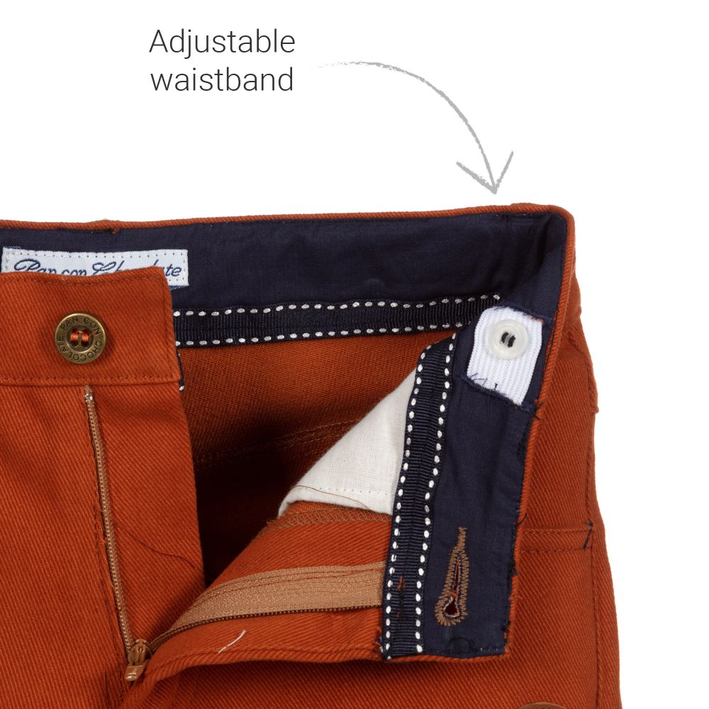 Pan Con Chocolate-Boys Cotton Twill Trousers | Childrensalon Outlet