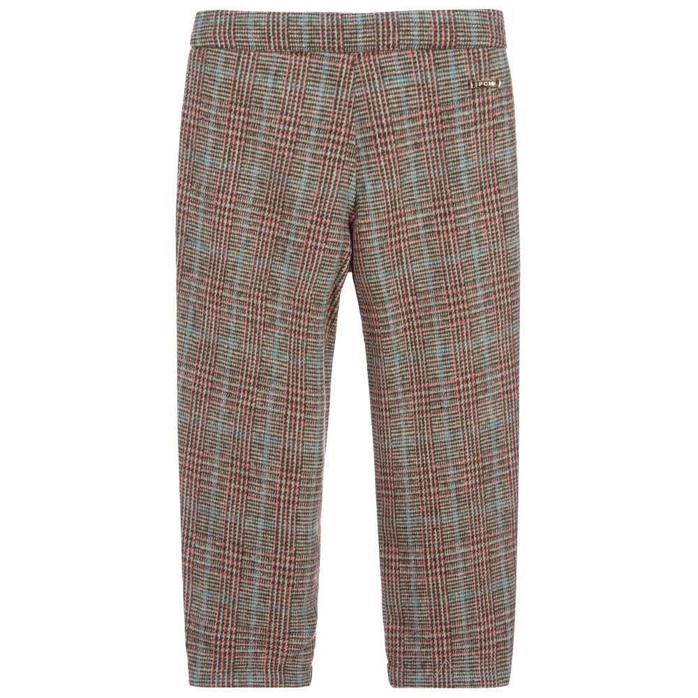 بان كون شوكولا-بنطلون كاروهات لون أخضر وبنّي | Childrensalon Outlet