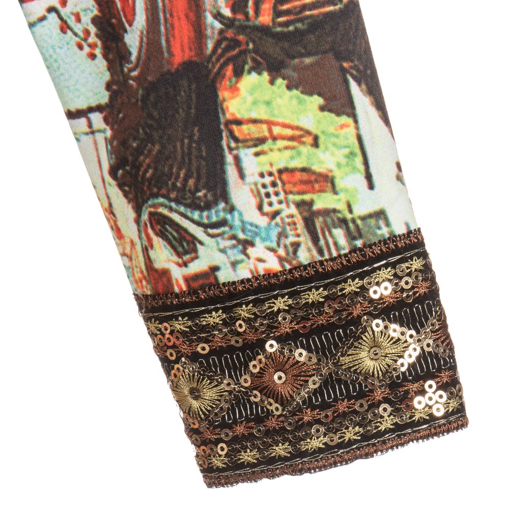 Pan Con Chocolate-Girls Autumn Print Dress | Childrensalon Outlet