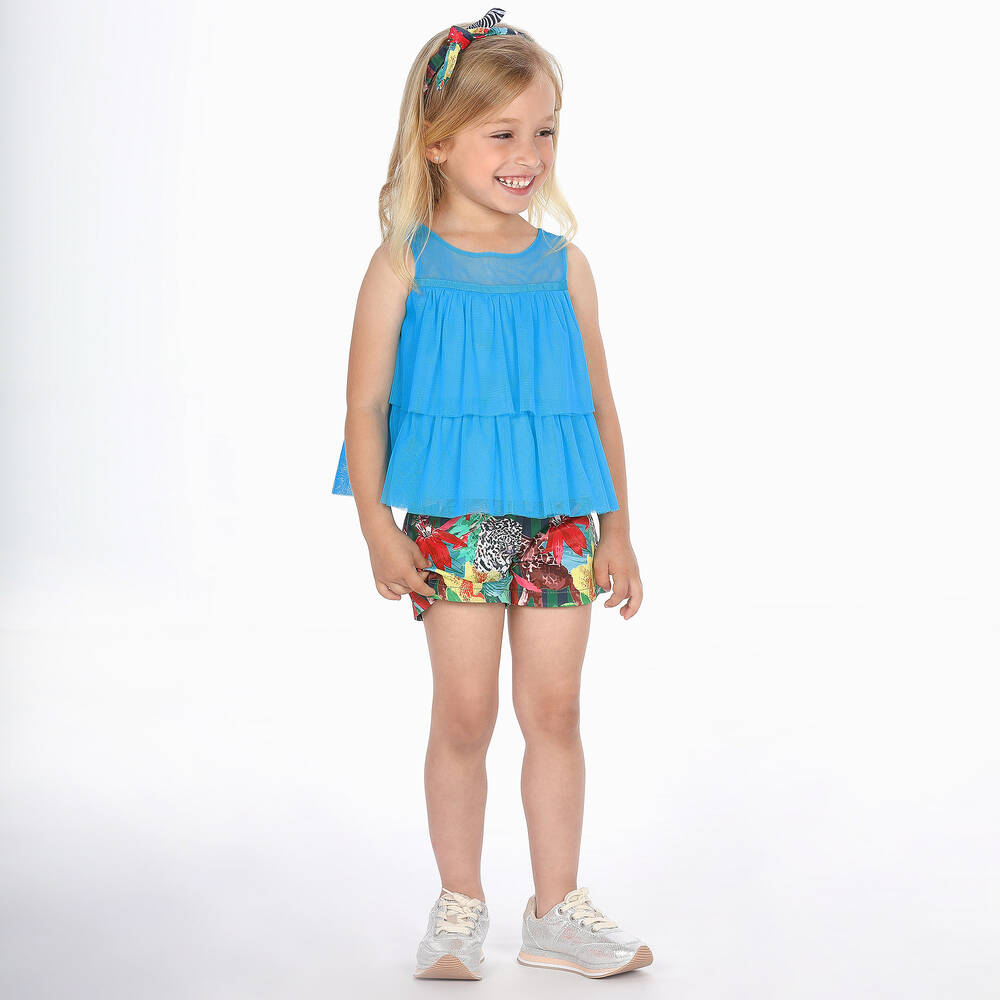 بان كون شوكولا-توب تول لون أزرق للبنات | Childrensalon Outlet